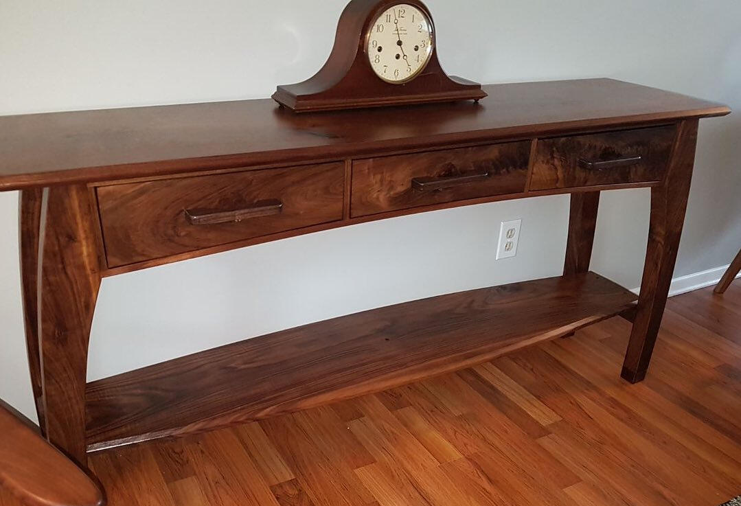 Entry Way Table (Black Curly Walnut)